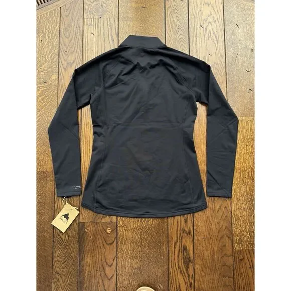 Burton Women's Heavyweight X Base Layer Quarter-Zip Top Black Medium NWT - Picture 6 of 6